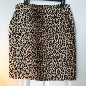 Leopard print skirt